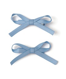 SHIPS（シップス）の「SHIPS KIDS:サテン リボン デザイン ヘアクリップ 2コセット（バレッタ/ヘアクリップ）」