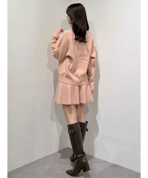 MERCURYDUO(マーキュリーデュオ)の「【追加生産】メランジニットセットアップ(ワンピース・レディース・グレー/オフホワイト/ピンク・SMALL/MEDIUM)」の9枚目の写真