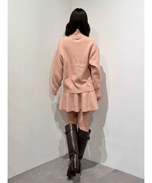 MERCURYDUO（マーキュリーデュオ）の「【追加生産】メランジニットセットアップ（ワンピース・レディース・グレー/オフホワイト/ピンク・SMALL/MEDIUM）」の4枚目の写真