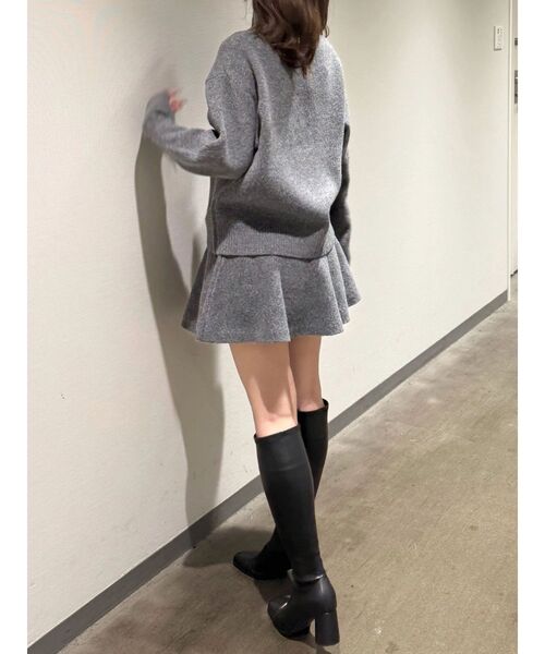 MERCURYDUO（マーキュリーデュオ）の「【追加生産】メランジニットセットアップ（ワンピース・レディース・グレー/オフホワイト/ピンク・SMALL/MEDIUM）」の19枚目の写真