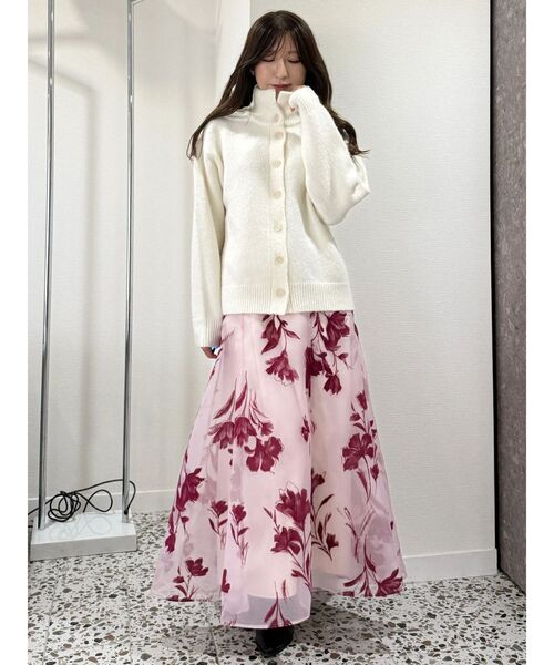 MERCURYDUO（マーキュリーデュオ）の「【追加生産】メランジニットセットアップ（ワンピース・レディース・グレー/オフホワイト/ピンク・SMALL/MEDIUM）」の22枚目の写真