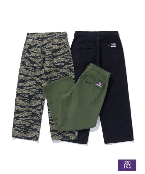 XLARGE（エクストララージ）の「XLARGE×GUNG-HO BAKER PANTS（その他パンツ・メンズ・オリーブ/カモフラージュ/ブラック・32inch/30inch/34inch/36inch）」の4枚目の写真