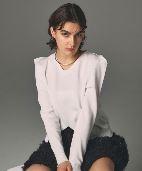 POWER SHOULDER KNIT（ニット/セーター）｜ARVELLIA（アルベリア）の 