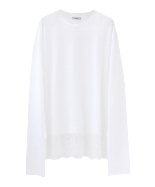 ヘムレースロンT（Tシャツ/カットソー）｜COUDRE（クードル）の