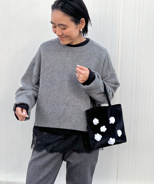 新品　MACHATT ヘムレースロンT カットソー DOUDOU｜ヘムレースロンTEE | Rakuten Fashion(楽天ファッション／旧