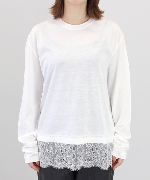 ヘムレースロンT（Tシャツ/カットソー）｜COUDRE（クードル）の