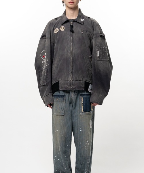 Maison MIHARA YASUHIRO(メゾンミハラヤスヒロ)の「Sun Faded Like Military Jacket(ブルゾン・メンズ・カーキ/ブラック・48)」の1枚目の写真