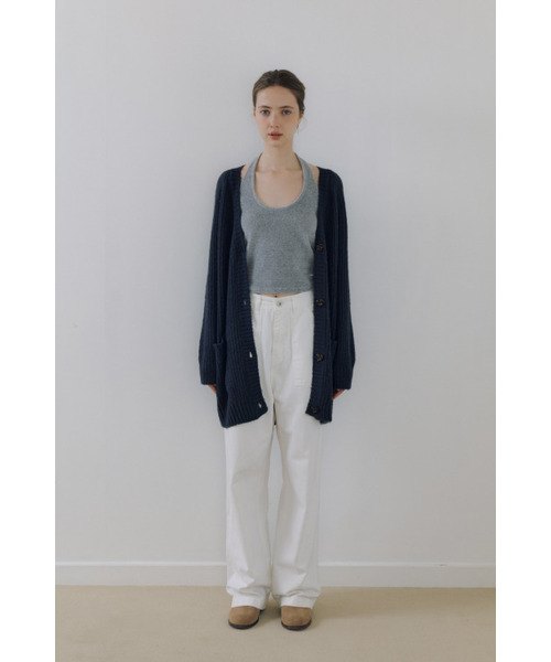 Berto Half Cardigan (Navy)