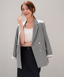 ANY SIS（エニィスィス）の「褒めらレディストレッチ テーラード ジャケット（テーラードジャケット）」