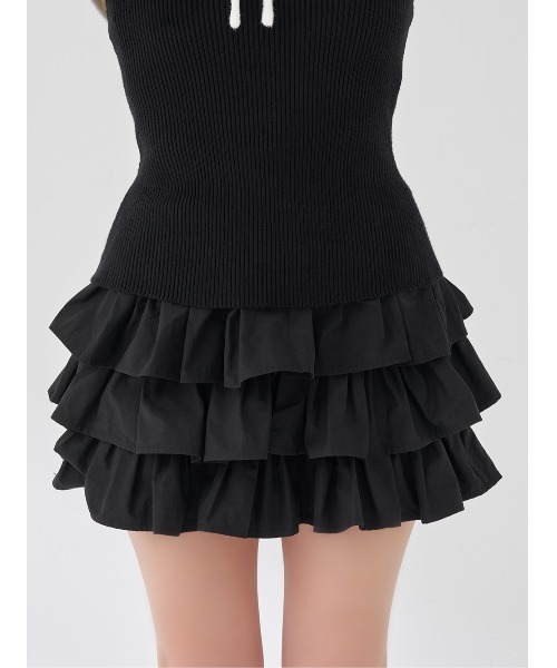 Darich（ダーリッチ）の「ティアードフリルミニワンピース（ワンピース