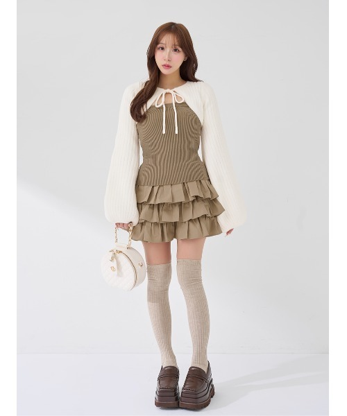 ティアードフリルミニワンピース（ワンピース）｜Darich（ダーリッチ