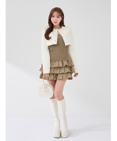 ティアードフリルミニワンピース（ワンピース）｜Darich（ダーリッチ