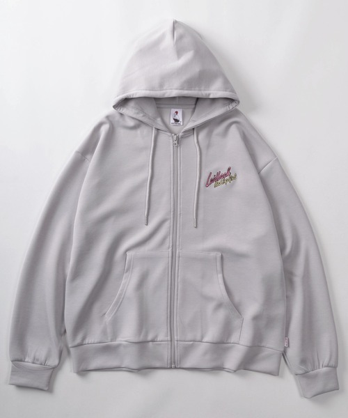 Red Cap Girl(レッドキャプガール)の「【70】【RCG/レッドキャップガール】ダンボールニット バックプリント ジップパーカー/メンズ/レディース/ユニセックス(パーカー・メンズ・ブルー/ブラック/ライトグレー/ホワイト・M/L/XL)」の5枚目の写真