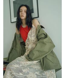 Ungrid | レザードッキングミリタリーブルゾン(ブルゾン)