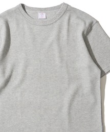 【JEMORGAN / ジェイモーガン】ワッフル クルーネック ショートスリーブ Tシャツ / サーマル カットソー