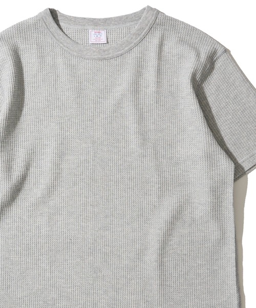 JEMORGAN(ジェーイーモーガン)の「【JEMORGAN / ジェイモーガン】ワッフル クルーネック ショートスリーブ Tシャツ / サーマル カットソー(Tシャツ/カットソー・メンズ・杢グレー/ナチュラル/ブラック/カーキ/ホワイト/ネイビー・MEDIUM/LARGE/X-LARGE)」の4枚目の写真