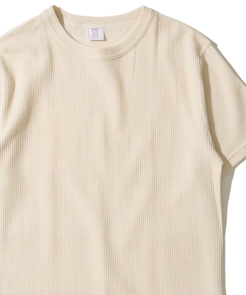 JEMORGAN(ジェーイーモーガン)の「【JEMORGAN / ジェイモーガン】ワッフル クルーネック ショートスリーブ Tシャツ / サーマル カットソー(Tシャツ/カットソー・メンズ・杢グレー/ナチュラル/ブラック/カーキ/ホワイト/ネイビー・MEDIUM/LARGE/X-LARGE)」の1枚目の写真