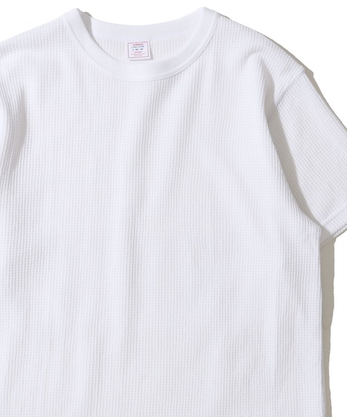 JEMORGAN(ジェーイーモーガン)の「【JEMORGAN / ジェイモーガン】ワッフル クルーネック ショートスリーブ Tシャツ / サーマル カットソー(Tシャツ/カットソー・メンズ・杢グレー/ナチュラル/ブラック/カーキ/ホワイト/ネイビー・MEDIUM/LARGE/X-LARGE)」の2枚目の写真