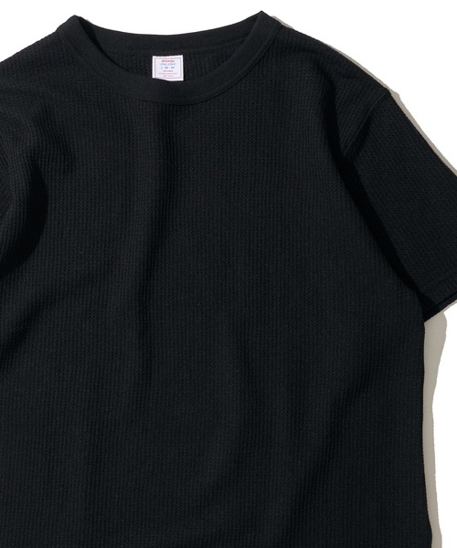 JEMORGAN(ジェーイーモーガン)の「【JEMORGAN / ジェイモーガン】ワッフル クルーネック ショートスリーブ Tシャツ / サーマル カットソー(Tシャツ/カットソー・メンズ・杢グレー/ナチュラル/ブラック/カーキ/ホワイト/ネイビー・MEDIUM/LARGE/X-LARGE)」の3枚目の写真