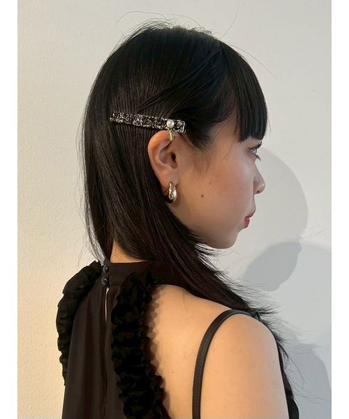 FURFUR（ファーファー）の「ツイード×ベロアヘアクリップセット（その他ヘアアクセサリー・レディース・ブラック/レッド/ピンク・F）」の10枚目の写真