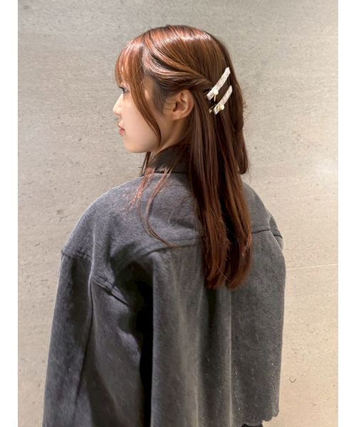 FURFUR（ファーファー）の「ツイード×ベロアヘアクリップセット（その他ヘアアクセサリー・レディース・ブラック/レッド/ピンク・F）」の11枚目の写真