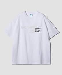 スタジオオーバーサイズ半袖Tシャツ-ホワイト