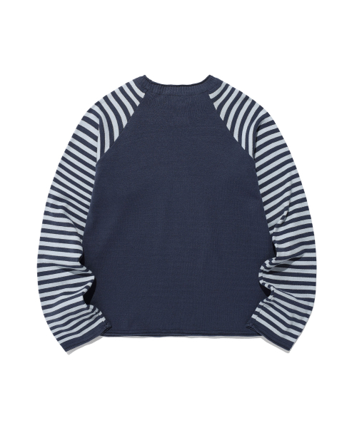 ISTKUNST（イストクンスト）の「STAR STRIPE RAGLAN KNIT_NAVY(IK2FFMK600A)（ニット/セーター・レディース・ネイビー・M/S）」の3枚目の写真