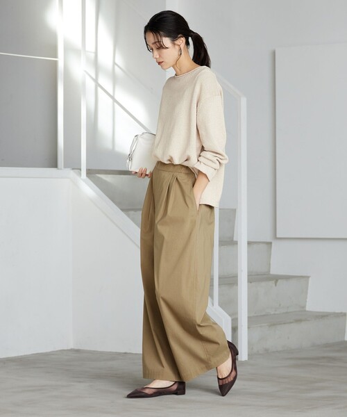 スラブ ニット プルオーバー ウォッシャブル（ニット/セーター