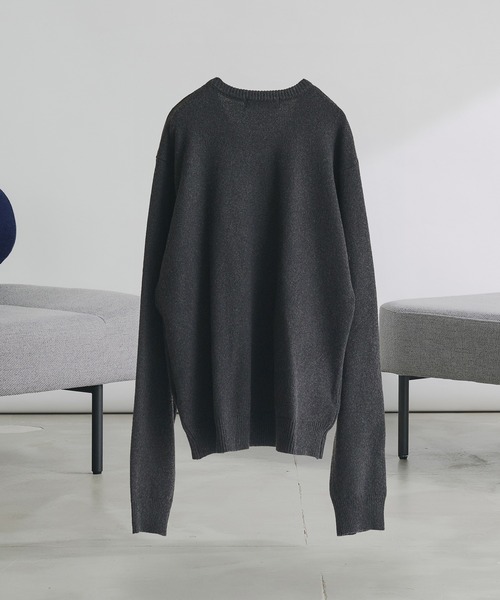 V NECK ZIP KNIT CARDIGAN/Vネックジップニットカーディガン（ニット