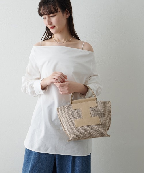 IACUCCI(イアクッチ)の「ソルベット S PAGLIA/SUEDE(トートバッグ・レディース・サンドベージュ・FREE)」の1枚目の写真