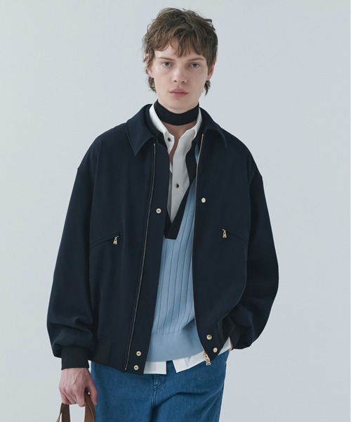 CULLNI（クルニ）の「Dry Twill Zip Pocket Blouson（ブルゾン・メンズ・ネイビー/マルーン/ブラック/グレー・1/2/0）」の4枚目の写真