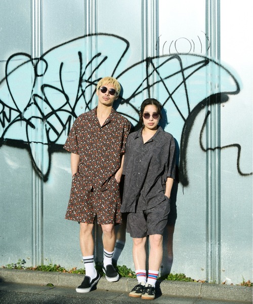 hyde着系ifディアレザークラッシュジレLGBダメージタンクボレロシャツラルク DEAR LAUREL/ディアローレル VACATION SHIRT 【水陸両用】半袖シャツ
