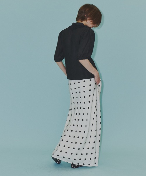 yae（ヤエ）の「Polka dot skirt / ポルカドットスカート（スカート・レディース・ホワイト/ブラック・36/38）」の21枚目の写真
