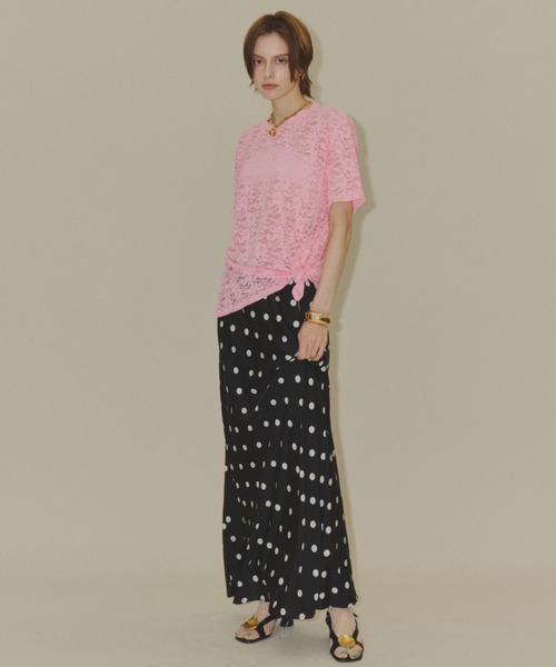 yae（ヤエ）の「Polka dot skirt / ポルカドットスカート（スカート・レディース・ホワイト/ブラック・36/38）」の22枚目の写真