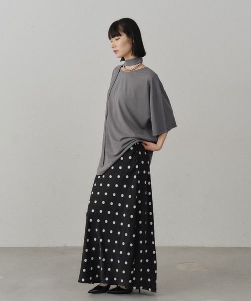 yae（ヤエ）の「Polka dot skirt / ポルカドットスカート（スカート・レディース・ホワイト/ブラック・36/38）」の16枚目の写真