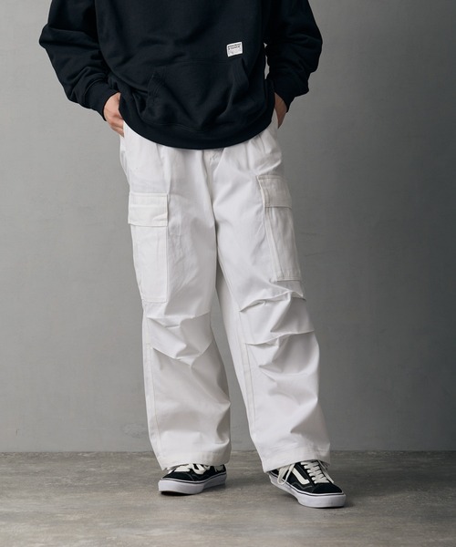 improves（インプローブス）の「ワイド カーゴ ミリタリーパンツ（チノパンツ・メンズ・ベージュ/ホワイト/カーキ/ブラック・LARGE/MEDIUM/SMALL）」の2枚目の写真
