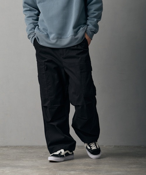 improves（インプローブス）の「ワイド カーゴ ミリタリーパンツ（チノパンツ・メンズ・ベージュ/ホワイト/カーキ/ブラック・LARGE/MEDIUM/SMALL）」の3枚目の写真