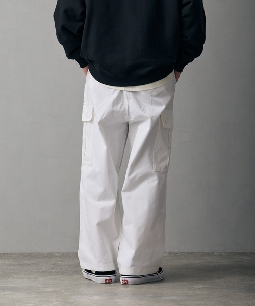 improves（インプローブス）の「ワイド カーゴ ミリタリーパンツ（チノパンツ・メンズ・ベージュ/ホワイト/カーキ/ブラック・LARGE/MEDIUM/SMALL）」の16枚目の写真