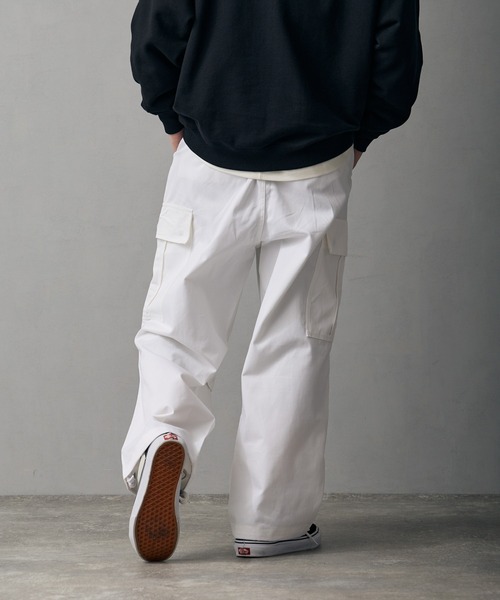 improves（インプローブス）の「ワイド カーゴ ミリタリーパンツ（チノパンツ・メンズ・ベージュ/ホワイト/カーキ/ブラック・LARGE/MEDIUM/SMALL）」の21枚目の写真