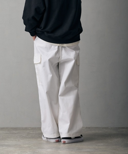 improves（インプローブス）の「ワイド カーゴ ミリタリーパンツ（チノパンツ・メンズ・ベージュ/ホワイト/カーキ/ブラック・LARGE/MEDIUM/SMALL）」の17枚目の写真