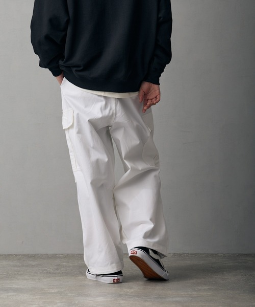 improves（インプローブス）の「ワイド カーゴ ミリタリーパンツ（チノパンツ・メンズ・ベージュ/ホワイト/カーキ/ブラック・LARGE/MEDIUM/SMALL）」の18枚目の写真