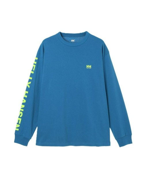 HELLY HANSEN（ヘリーハンセン）の「【HELLY HANSEN】L/S Letter Tee（Tシャツ/カットソー・メンズ・ブルー/ブラック/ホワイト・LARGE/X-LARGE/MEDIUM）」の3枚目の写真