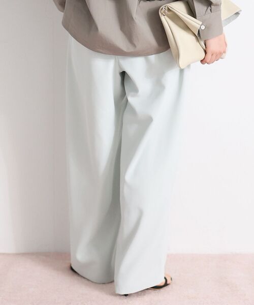 le.coeur blanc(ルクールブラン)の「カルゼタックカーブパンツ(その他パンツ・レディース・ミント/ネイビー/ベージュ・38/36)」の8枚目の写真