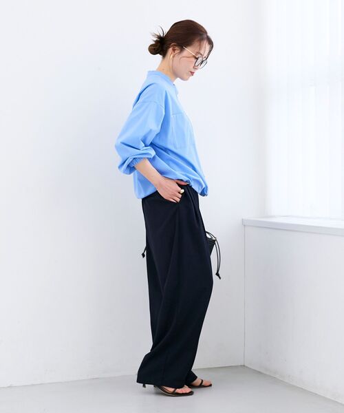 le.coeur blanc（ルクールブラン）の「カルゼタックカーブパンツ（その他パンツ・レディース・ミント/ネイビー/ベージュ・38/36）」の21枚目の写真