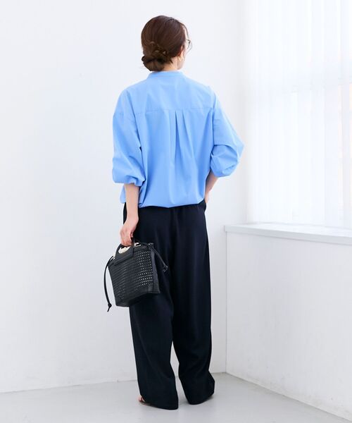 le.coeur blanc（ルクールブラン）の「カルゼタックカーブパンツ（その他パンツ・レディース・ミント/ネイビー/ベージュ・38/36）」の22枚目の写真