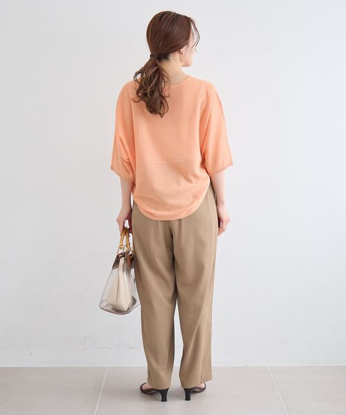 le.coeur blanc(ルクールブラン)の「カルゼタックカーブパンツ(その他パンツ・レディース・ミント/ネイビー/ベージュ・38/36)」の10枚目の写真