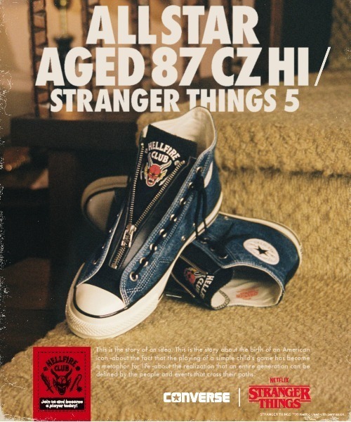 L.H.P(エルエイチピー)の「CONVERSE/コンバース/ALL STAR AGED 87 CZ HI / STRANGER THINGS 5(スニーカー・レディース・ブルー・5/4/3)」の1枚目の写真