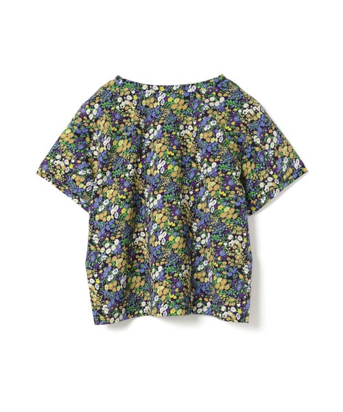 mizuiroind(ミズイロインド)の「mizuiro ind フラワープリントTシャツ(Tシャツ/カットソー・レディース・ネイビー/ブラック・FREE)」の16枚目の写真