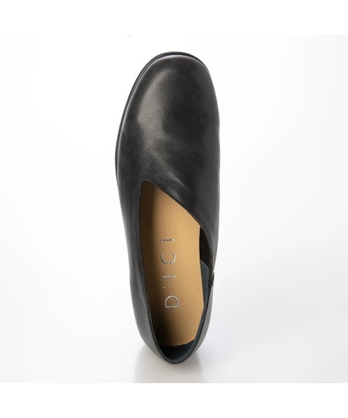 D'ICI(ディッシィ)の「カットラインミドルヒールシューズ(その他シューズ・レディース・ブラック・24.5cm/24cm/23.5cm/23cm/22.5cm/22cm)」の4枚目の写真