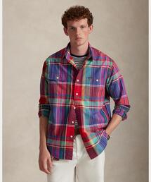 クラシック フィット チェック オックスフォード ワークシャツ